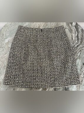 J Crew - Tweed Mini Skirt in Black and Gray